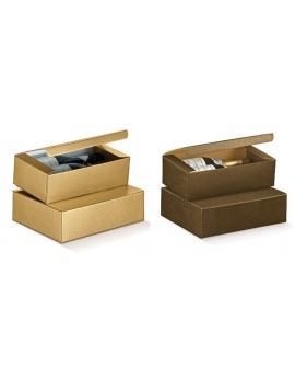 Cutie carton glossy 2 sticle orizontala cu capac